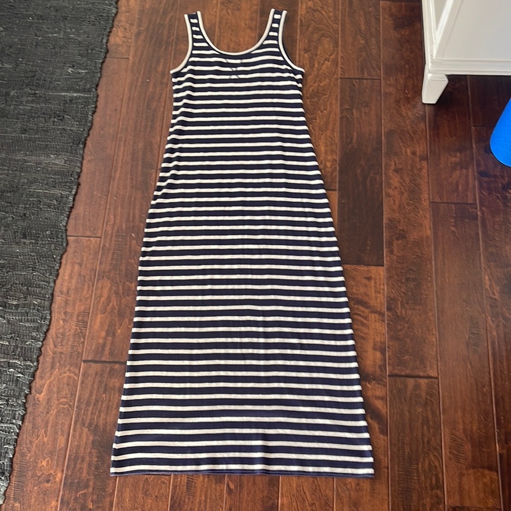 Loft poly/cotton tank dress nice weight fabric